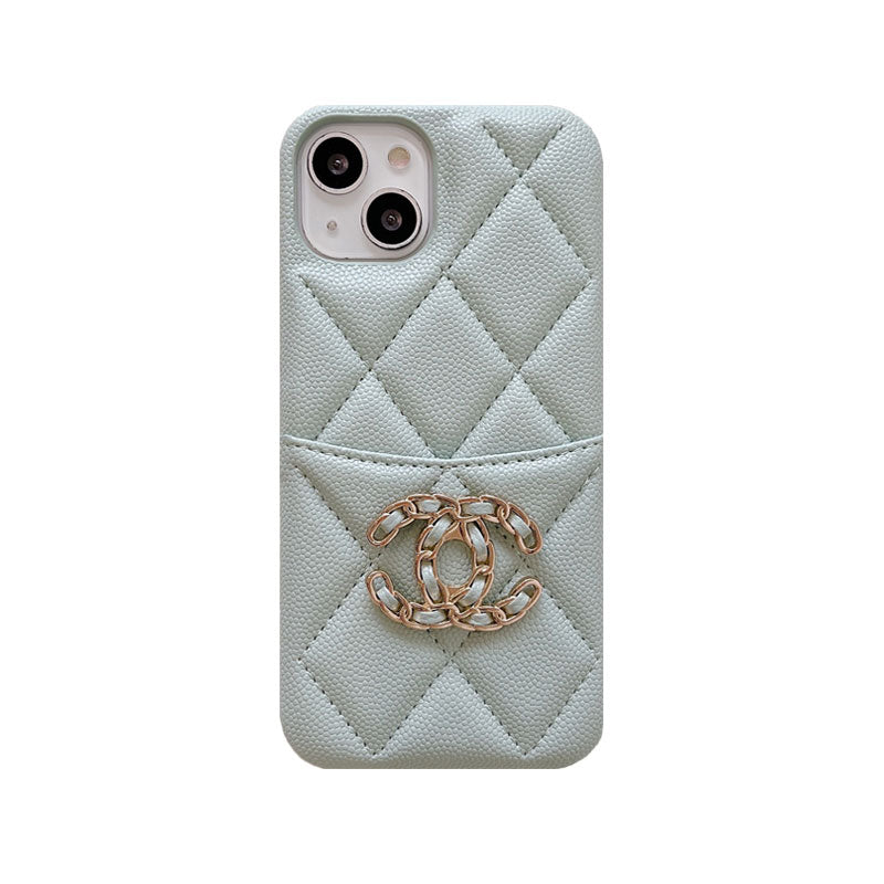 CLASSIC LEATHER CC PHONE CASE WITH CARD HOLDER