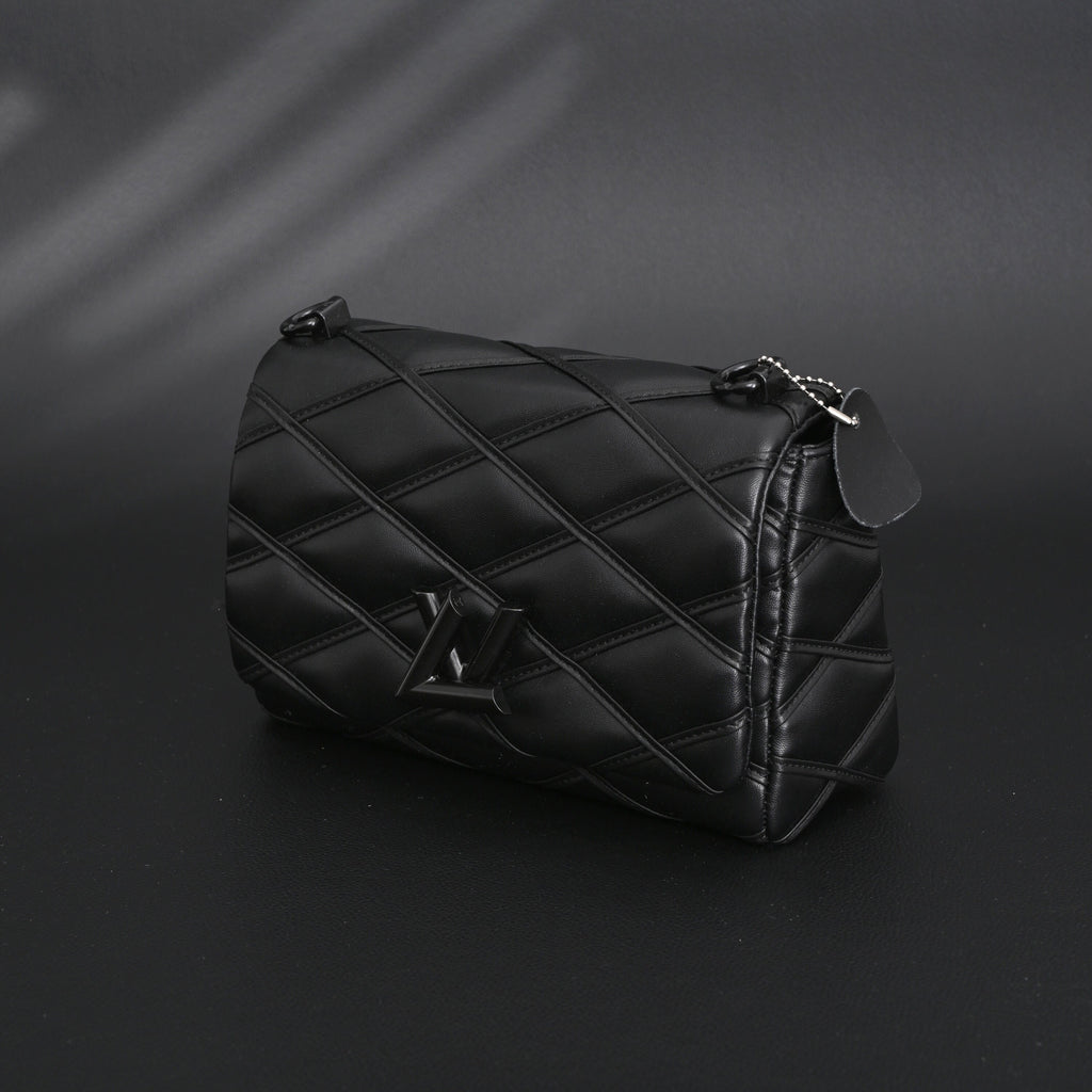 Louis Vuitton GO-14 MM Quilted Leather Chain Shoulder Bag – Black