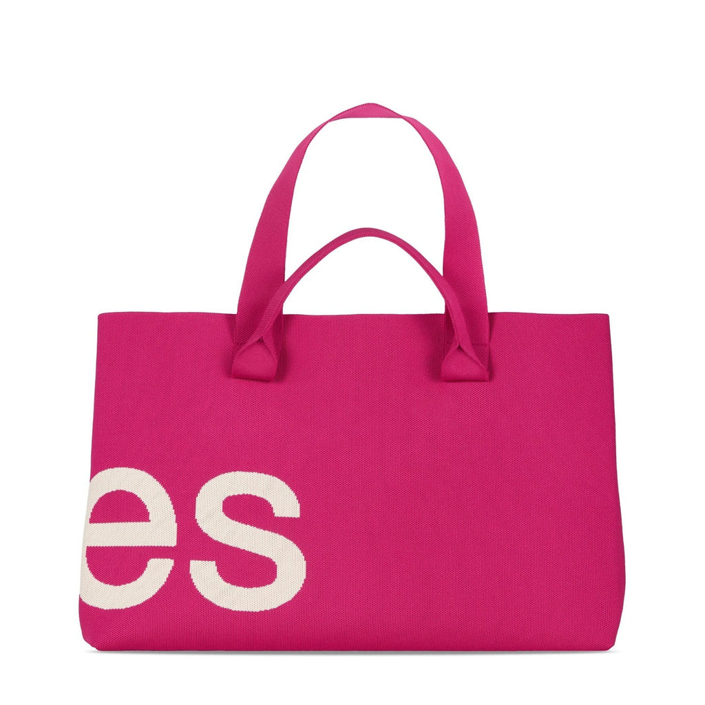 Curves Knit Tote (Raspberry)