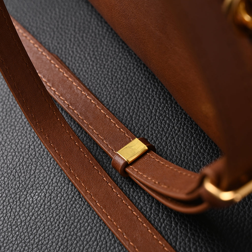Gucci Horsebit 1955 Brown Leather Top Handle Bag