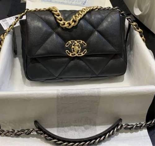 CHANEL 19 Small Flap Bag Black