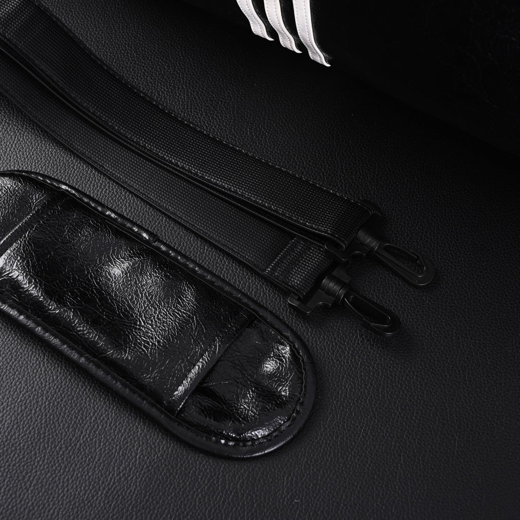 Balenciaga x adidas Large Duffel Travel Bag – Black & Green with Trefoil Logo and Triple Stripes